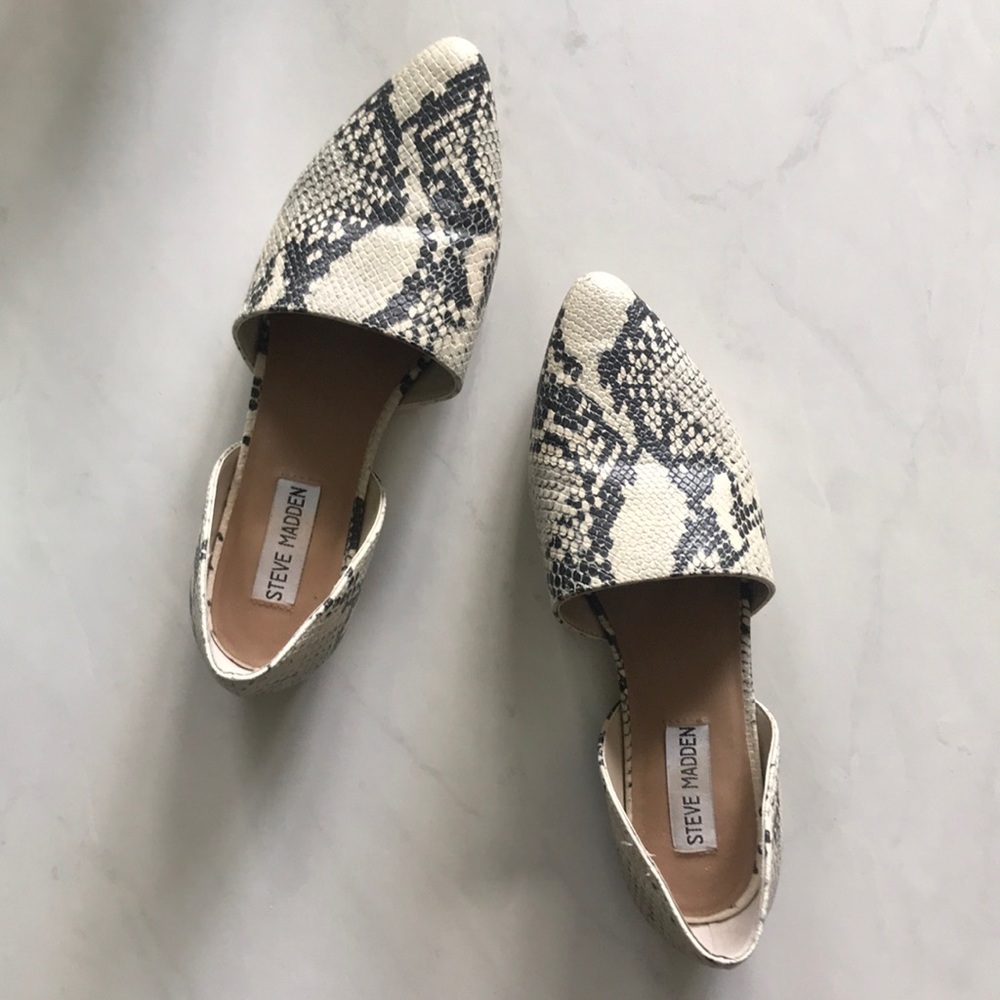 Steve Madden Snakeskin Flats
